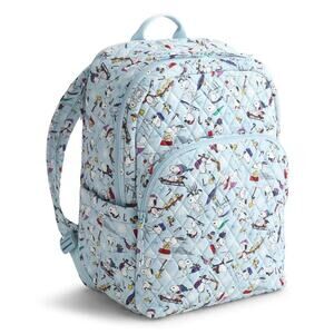 New Vera Bradley Peanuts Ski Jump Snoopy Large Backpack